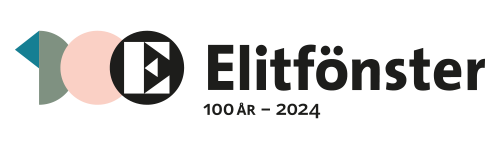 Logotyp Elitfönster 100 år 2024