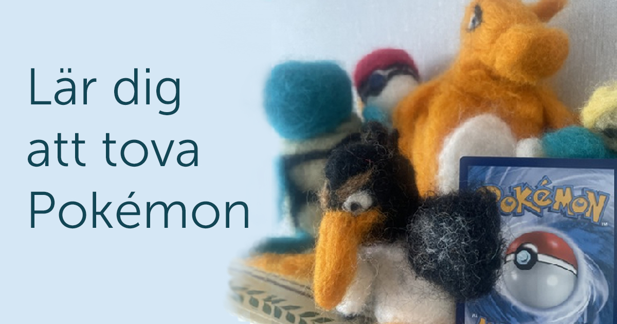 Bilden visar tovade Pokémon-figurer