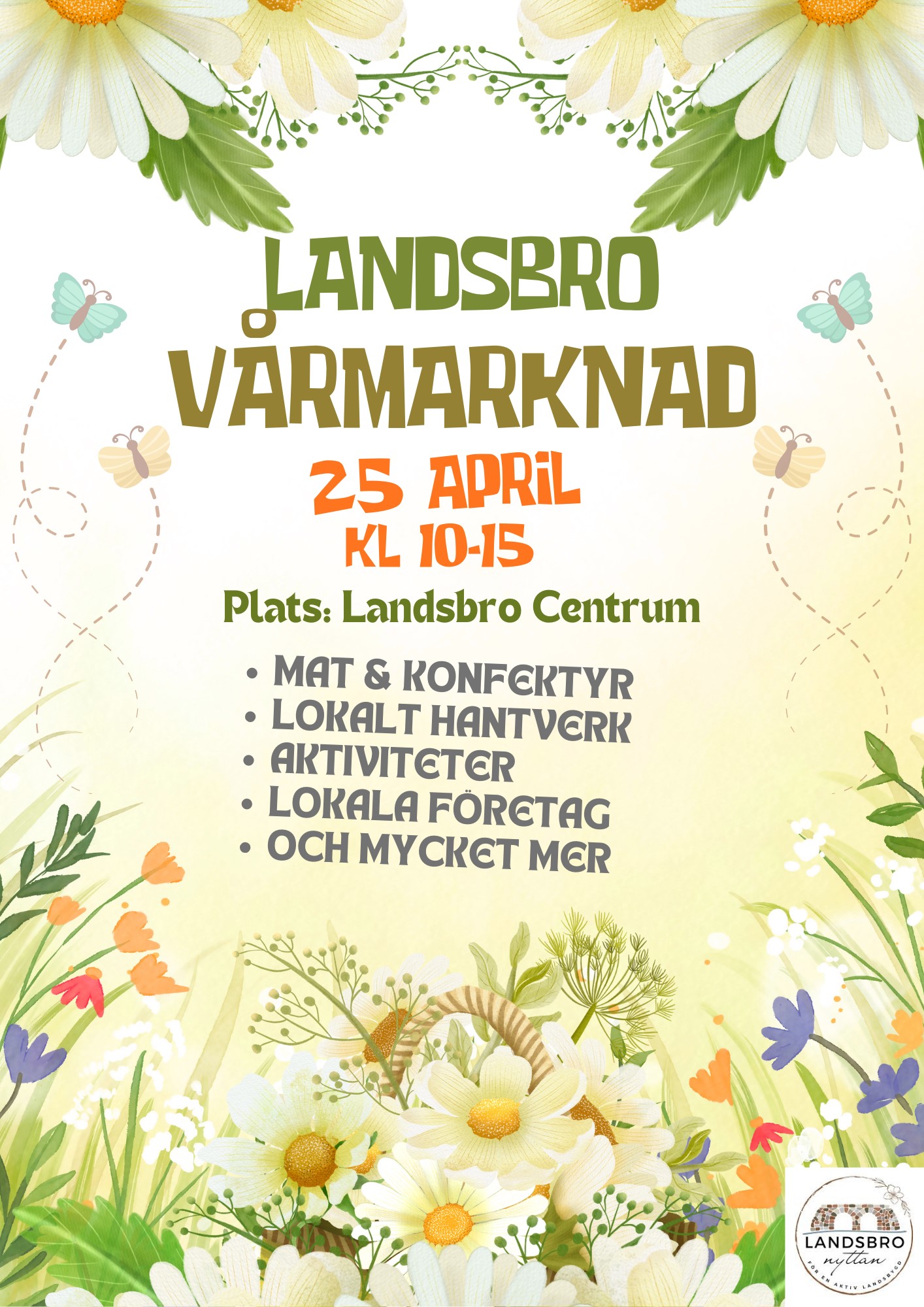 Affisch för vårmarknaden.