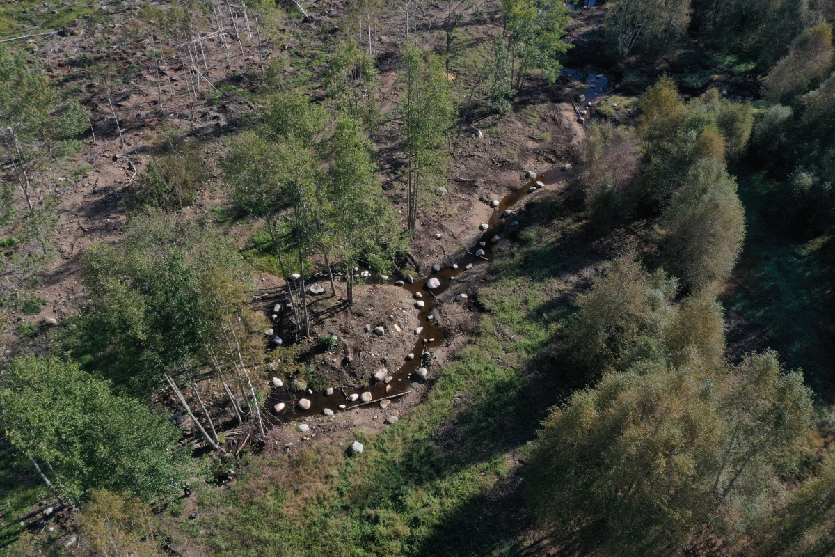 Översiktsbild över Brostugubäckens åtgärder.