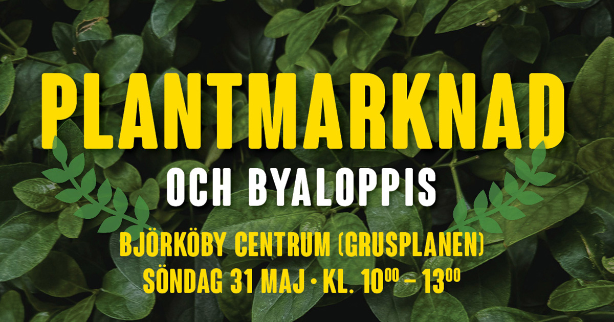 Inbjudan till Plantmarknad i Björköby