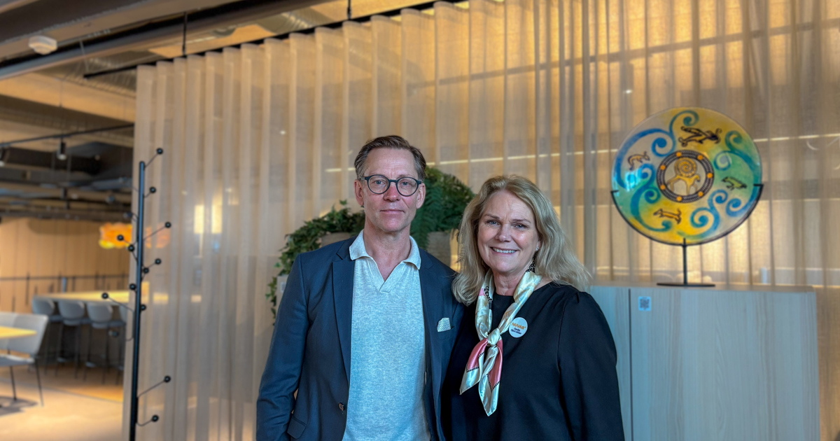 Niclas Lindqvist och Cecilia Hjort Athler på Nuvab.