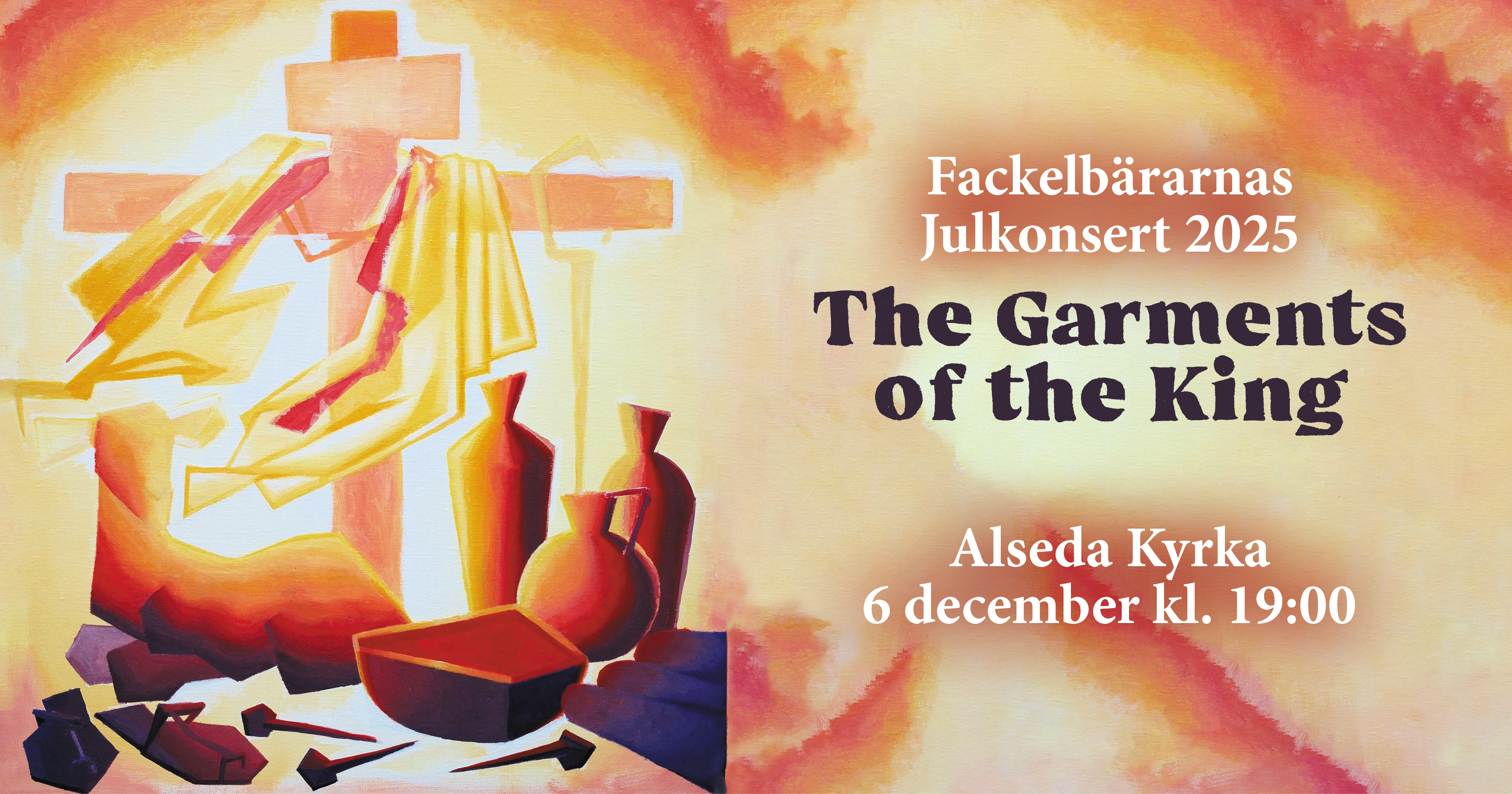 Fackelbärarnas julkonsert 2025 på Alseda kyrka, 6 december kl 19:00. Årets tema är